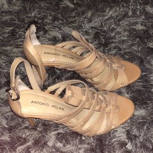 Antonio Melani Nude Heel Sandal